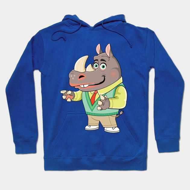 Goofy Daddy Rhino Kids T-Shirt Hoodie by EasyTeesy